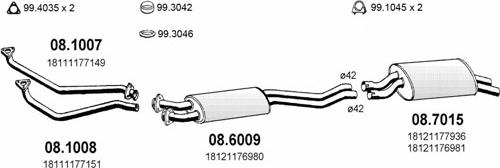 ASSO ART0327 - Система випуску ОГ autocars.com.ua