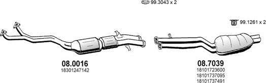 ASSO ART0380 - Система випуску ОГ autocars.com.ua