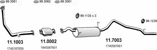 ASSO ART0568 - Система випуску ОГ autocars.com.ua