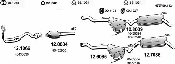 ASSO ART0619 - Система випуску ОГ autocars.com.ua