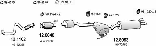ASSO ART0719 - Система випуску ОГ autocars.com.ua
