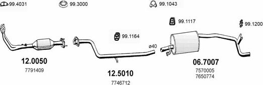 ASSO ART0813 - Система випуску ОГ autocars.com.ua