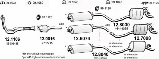 ASSO ART0869 - Система випуску ОГ autocars.com.ua