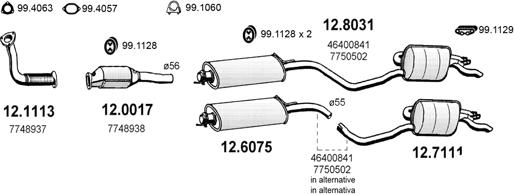 ASSO ART0872 - Система випуску ОГ autocars.com.ua