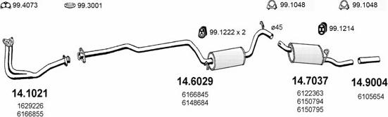 ASSO ART1079 - Система випуску ОГ autocars.com.ua