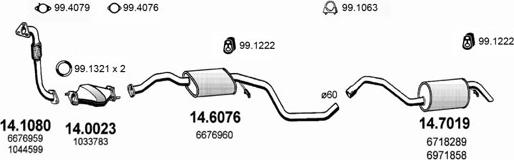 ASSO ART1101 - Система випуску ОГ autocars.com.ua