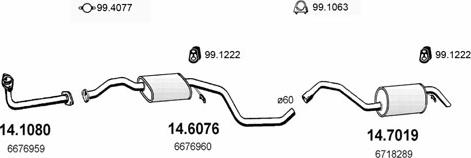 ASSO ART1102 - Система випуску ОГ autocars.com.ua