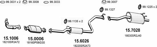 ASSO ART1111 - Система випуску ОГ autocars.com.ua