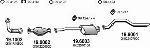 ASSO ART1203 - Система випуску ОГ autocars.com.ua