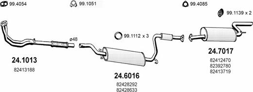 ASSO ART1240 - Система випуску ОГ autocars.com.ua