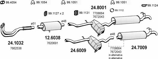 ASSO ART1275 - Система випуску ОГ autocars.com.ua