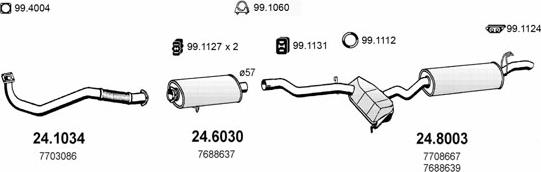 ASSO ART1279 - Система выпуска ОГ avtokuzovplus.com.ua