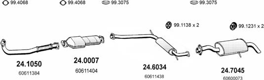 ASSO ART1306 - Система випуску ОГ autocars.com.ua