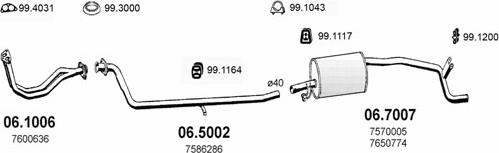 ASSO ART1321 - Система випуску ОГ autocars.com.ua