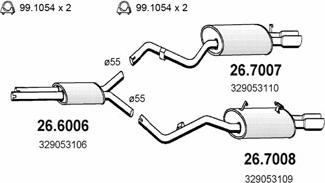 ASSO ART1361 - Система випуску ОГ autocars.com.ua