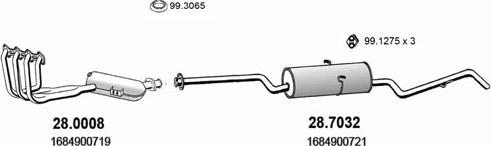 ASSO ART1449 - Система випуску ОГ autocars.com.ua