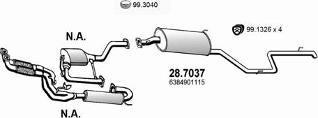 ASSO ART1461 - Система випуску ОГ autocars.com.ua