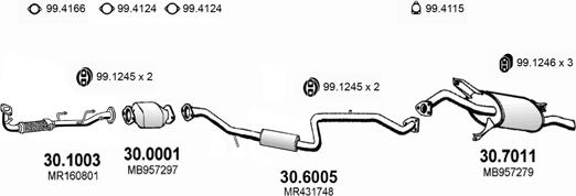 ASSO ART1464 - Система випуску ОГ autocars.com.ua