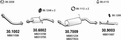 ASSO ART1469 - Система випуску ОГ autocars.com.ua