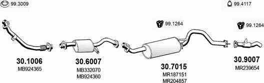 ASSO ART1474 - Система випуску ОГ autocars.com.ua