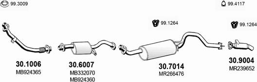 ASSO ART1475 - Система випуску ОГ autocars.com.ua