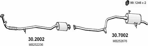 ASSO ART1476 - Система випуску ОГ autocars.com.ua