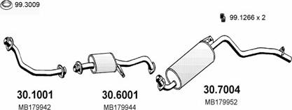 ASSO ART1477 - Система випуску ОГ autocars.com.ua