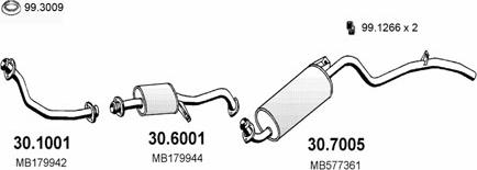 ASSO ART1478 - Система випуску ОГ autocars.com.ua