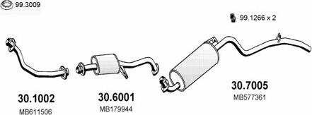 ASSO ART1479 - Система випуску ОГ autocars.com.ua
