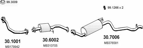 ASSO ART1480 - Система випуску ОГ autocars.com.ua