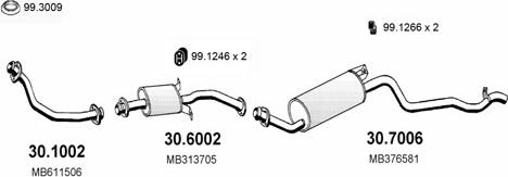 ASSO ART1481 - Система випуску ОГ autocars.com.ua