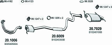 ASSO ART1482 - Система випуску ОГ autocars.com.ua