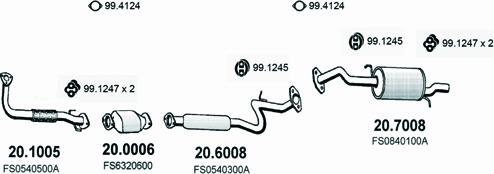 ASSO ART1495 - Система випуску ОГ autocars.com.ua