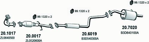 ASSO ART1504 - Система випуску ОГ autocars.com.ua