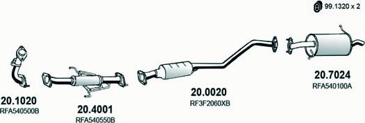 ASSO ART1511 - Система випуску ОГ autocars.com.ua