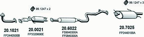 ASSO ART1513 - Система випуску ОГ autocars.com.ua