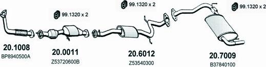 ASSO ART1521 - Система выпуска ОГ avtokuzovplus.com.ua