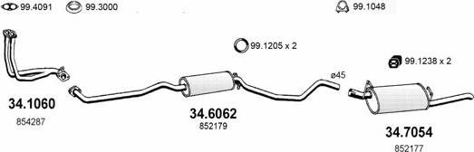 ASSO ART1612 - Система випуску ОГ autocars.com.ua