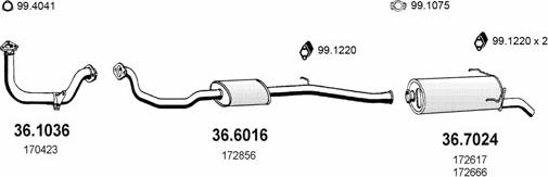 ASSO ART1889 - Система випуску ОГ autocars.com.ua