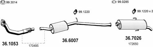 ASSO ART1891 - Система випуску ОГ autocars.com.ua