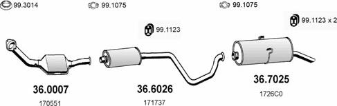 ASSO ART1908 - Система випуску ОГ autocars.com.ua