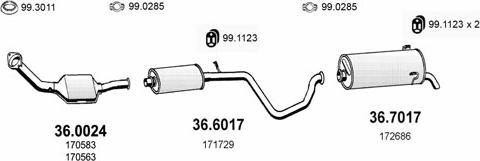 ASSO ART1915 - Система випуску ОГ autocars.com.ua