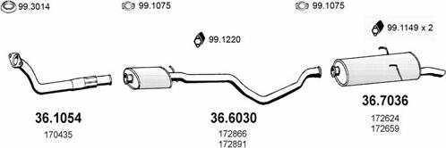 ASSO ART1932 - Система випуску ОГ autocars.com.ua
