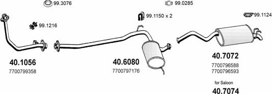 ASSO ART1979 - Система випуску ОГ autocars.com.ua