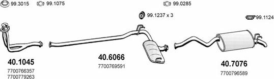 ASSO ART1982 - Система випуску ОГ autocars.com.ua