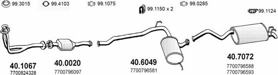 ASSO ART1998 - Система випуску ОГ autocars.com.ua
