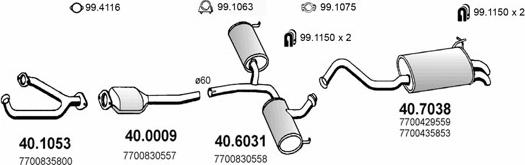 ASSO ART2002 - Система випуску ОГ autocars.com.ua