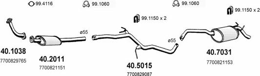 ASSO ART2006 - Система випуску ОГ autocars.com.ua