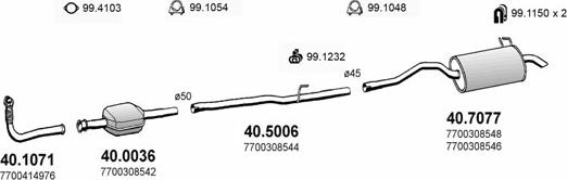 ASSO ART2028 - Система випуску ОГ autocars.com.ua