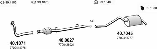 ASSO ART2029 - Система випуску ОГ autocars.com.ua